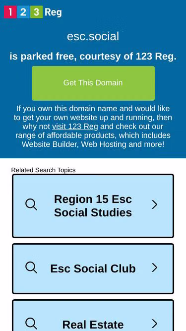 Screenshot of esc.social