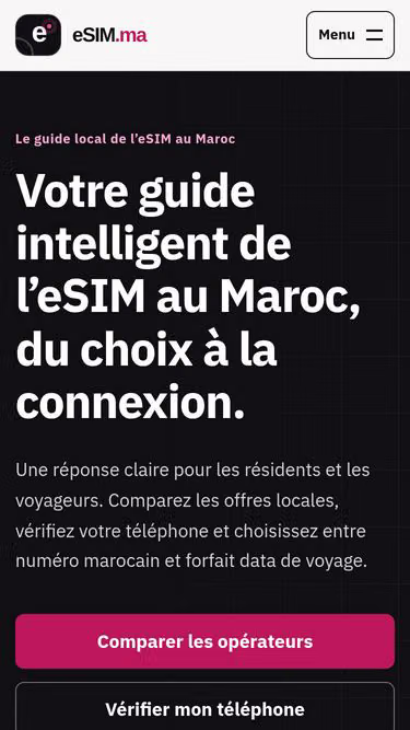 Screenshot of esim.ma