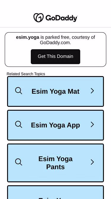 Screenshot of esim.yoga
