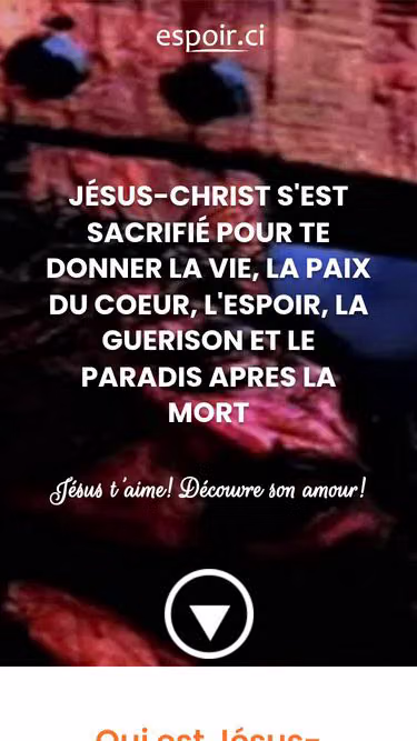 Screenshot of espoir.ci