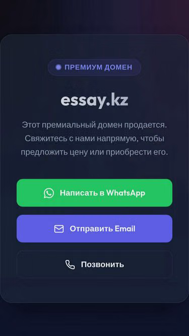 Screenshot of essay.kz