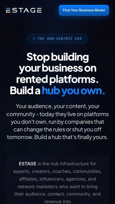 Screenshot of estage.com