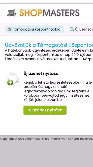 Screenshot of esupport.hu
