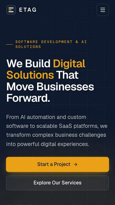 Screenshot of etag.business