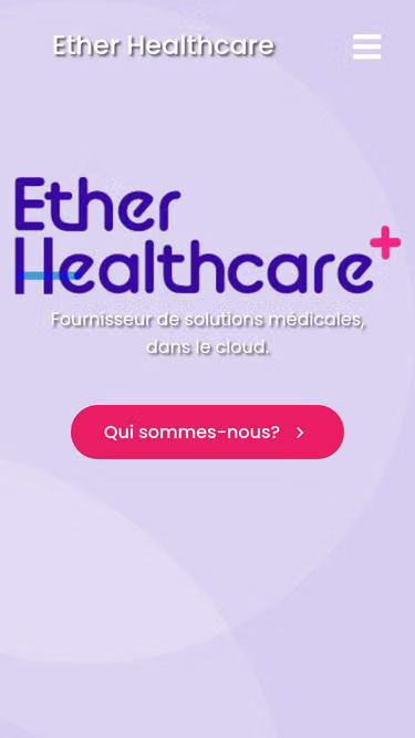 Screenshot of ether.healthcare