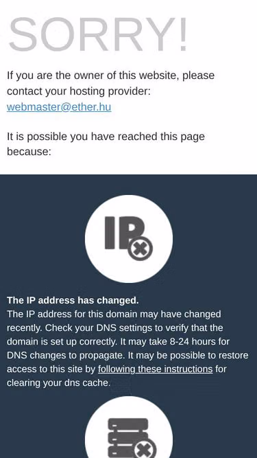 Screenshot of ether.hu