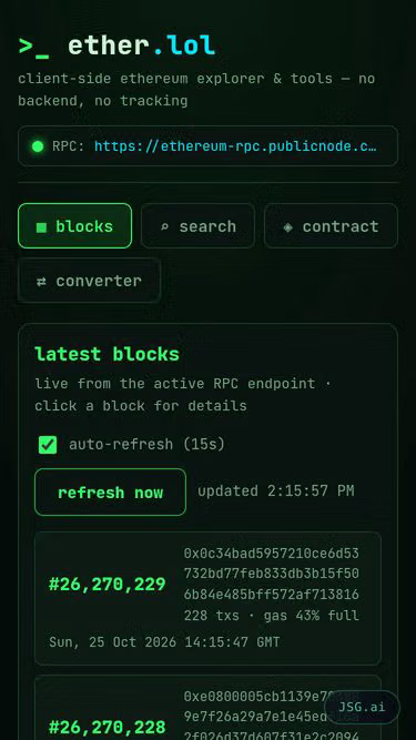 Screenshot of ether.lol