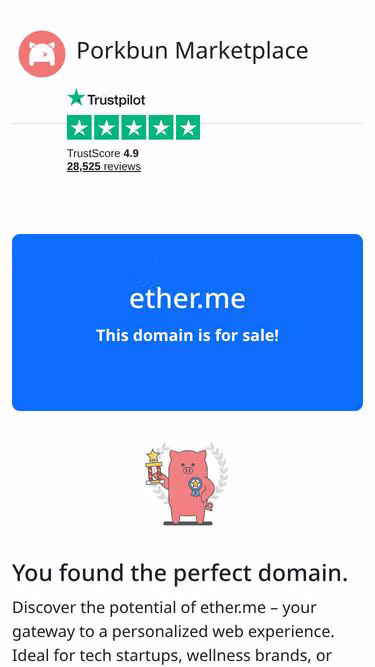 Screenshot of ether.me