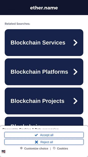 Screenshot of ether.name