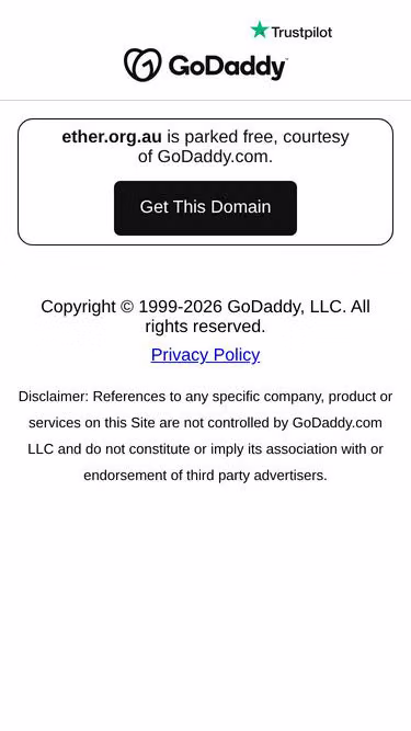 Screenshot of ether.org.au