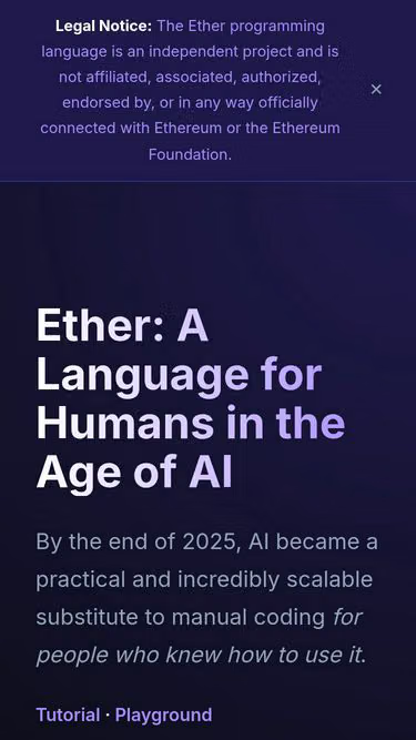 Screenshot of ether.org