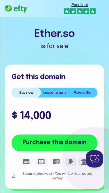 Screenshot of ether.so