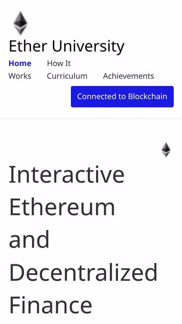 Screenshot of ether.university