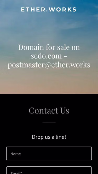 Screenshot of ether.works