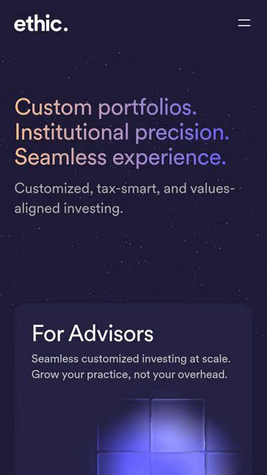 Screenshot of ethic.com