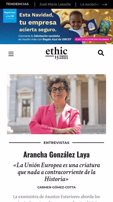Screenshot of ethic.es