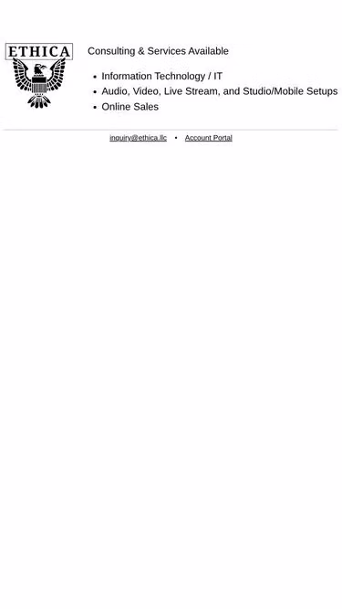 Screenshot of ethica.llc