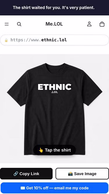 Screenshot of ethnic.lol