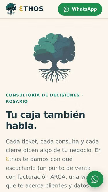 Screenshot of ethos.com.ar