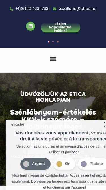 Screenshot of etica.hu