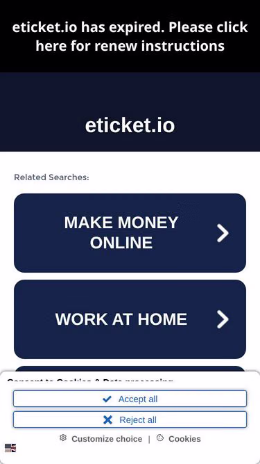 Screenshot of eticket.io