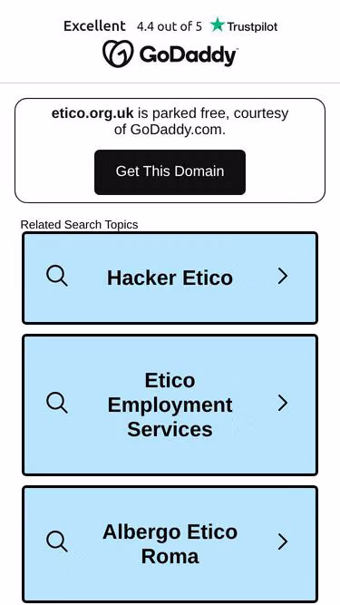 Screenshot of etico.org.uk