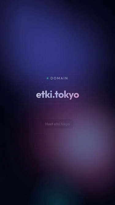 Screenshot of etki.tokyo