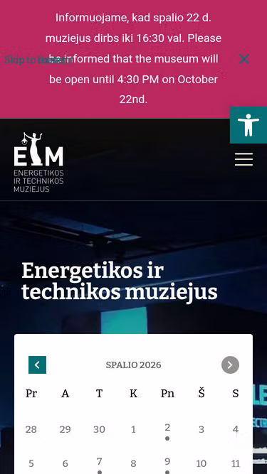 Screenshot of etm.lt