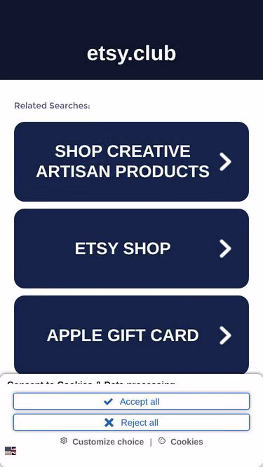 Screenshot of etsy.club
