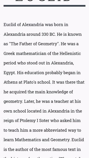 Screenshot of euclides.org