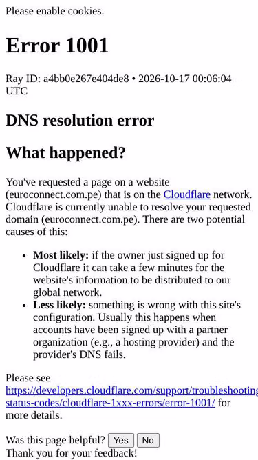 Screenshot of euroconnect.com.pe