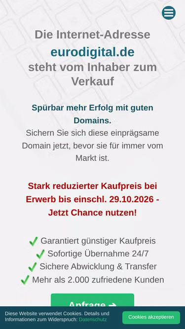 Screenshot of eurodigital.de