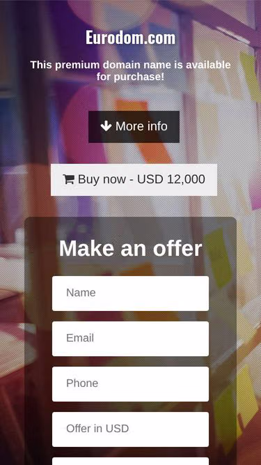 Screenshot of eurodom.com