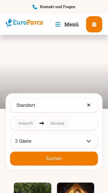 Screenshot of europarcs.de