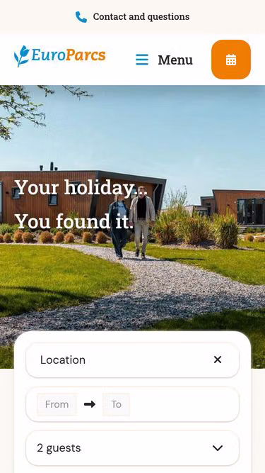 Screenshot of europarcs.travel