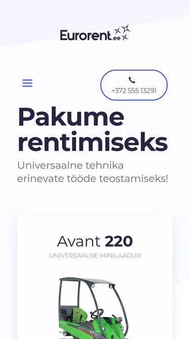 Screenshot of eurorent.ee