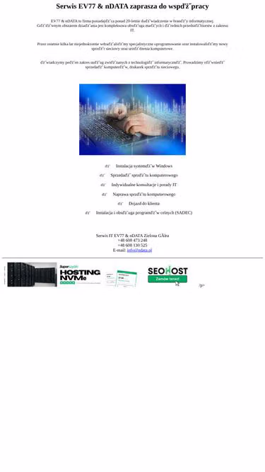 Screenshot of ev77.pl