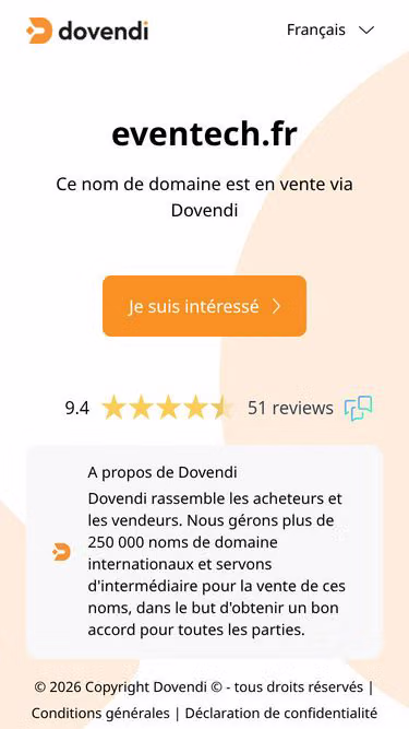 Screenshot of eventech.fr