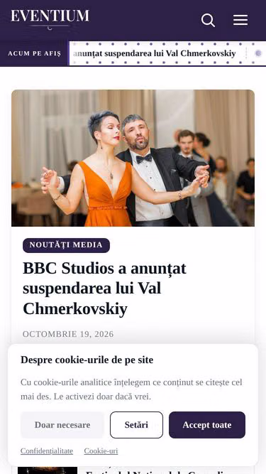 Screenshot of eventium.ro