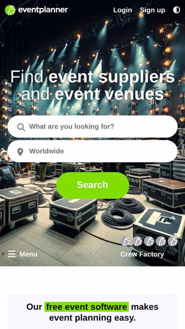 Screenshot of eventplanner.al