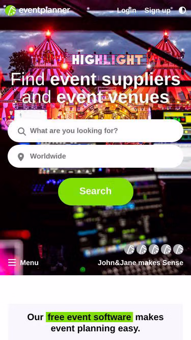 Screenshot of eventplanner.bz