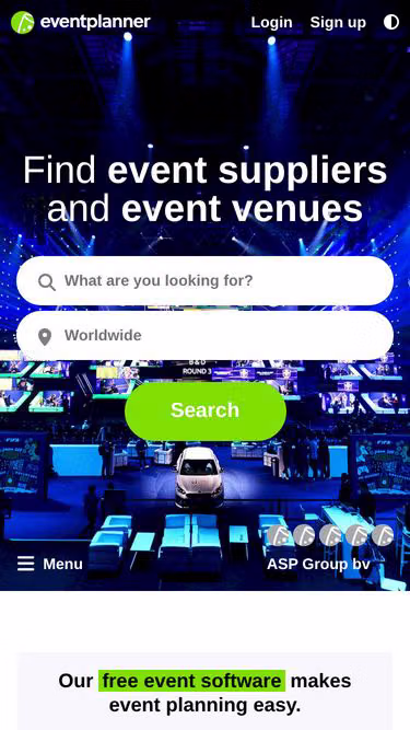 Screenshot of eventplanner.cl