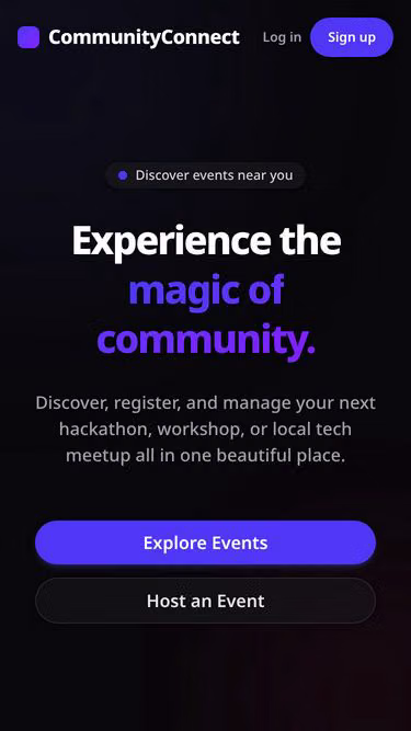 Screenshot of eventrix.tech