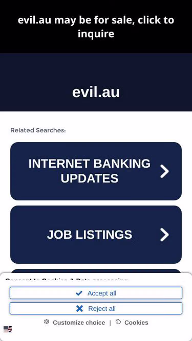 Screenshot of evil.au