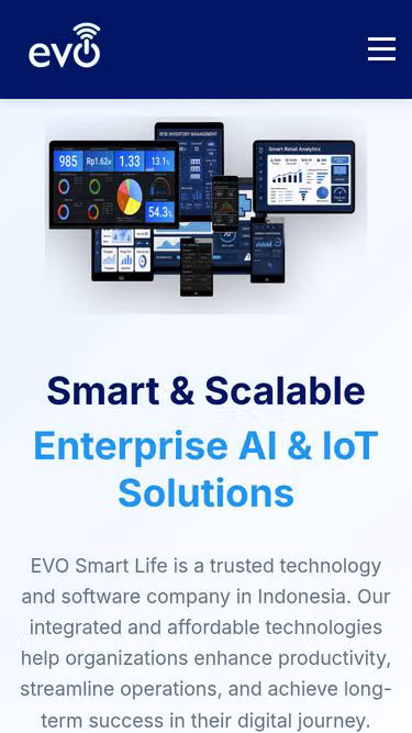 Screenshot of evo.id