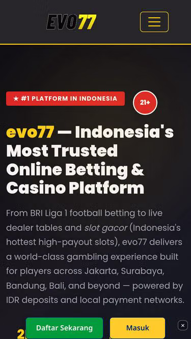 Screenshot of evo77.pro