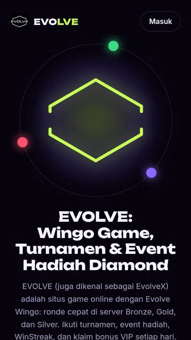 Screenshot of evolvex.id