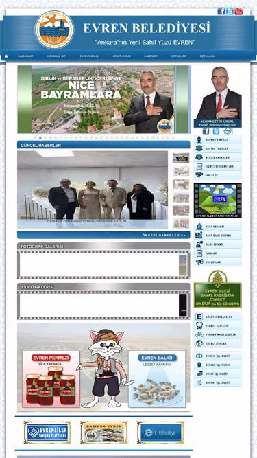 Screenshot of evren.bel.tr