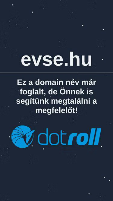 Screenshot of evse.hu