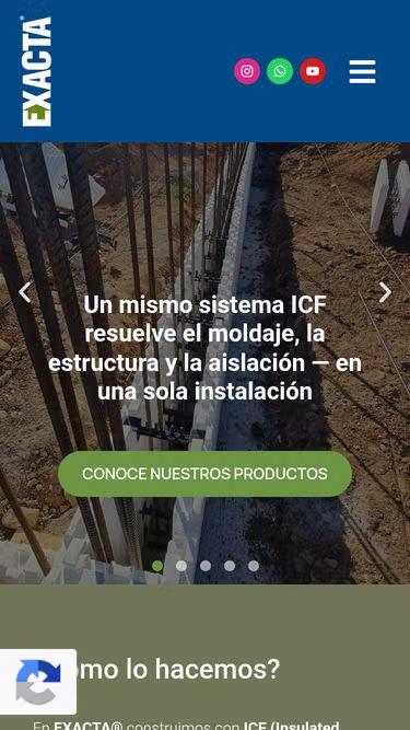 Screenshot of exacta.cl